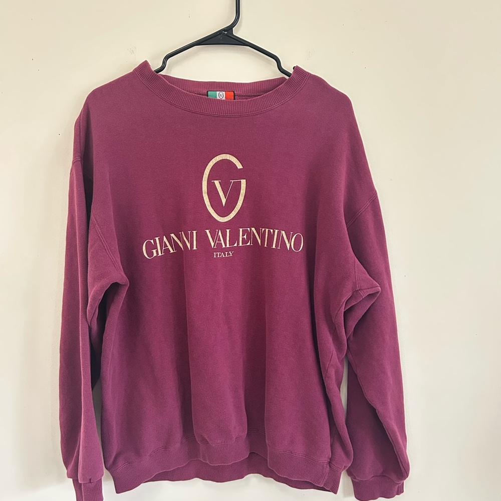 Gianni Valentino Burgundy Sweatshirt